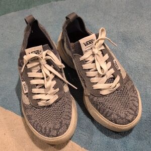 Vans UltraRange Knit Gray and White Sneakers